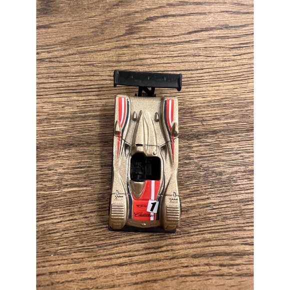 Hot Wheels Cadillac Lmp Die-Cast Car Gold & Red Racing Model - Picture 3 of 4
